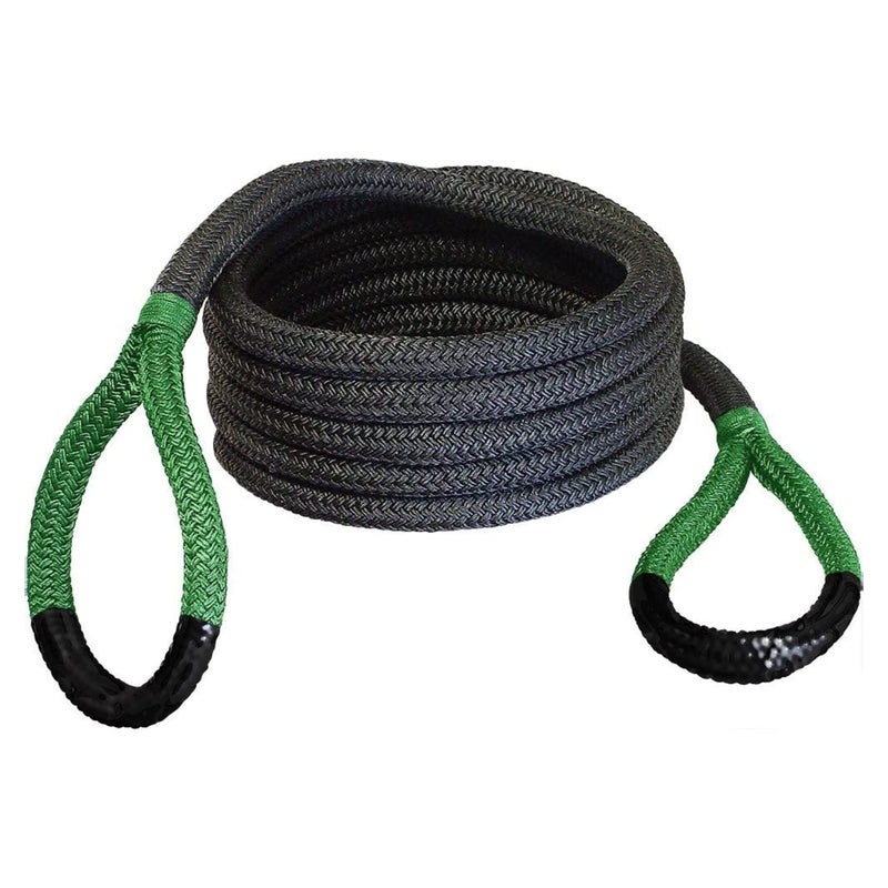 Bubba Rope Sidewinder Xtreme Model 176653GR Off-Road Power Stretch Kinetic Kit 5/8 x 20 ft. Recovery Rope with Breaking Strength of 14000 Lb. in Green/Black Color - Image 1